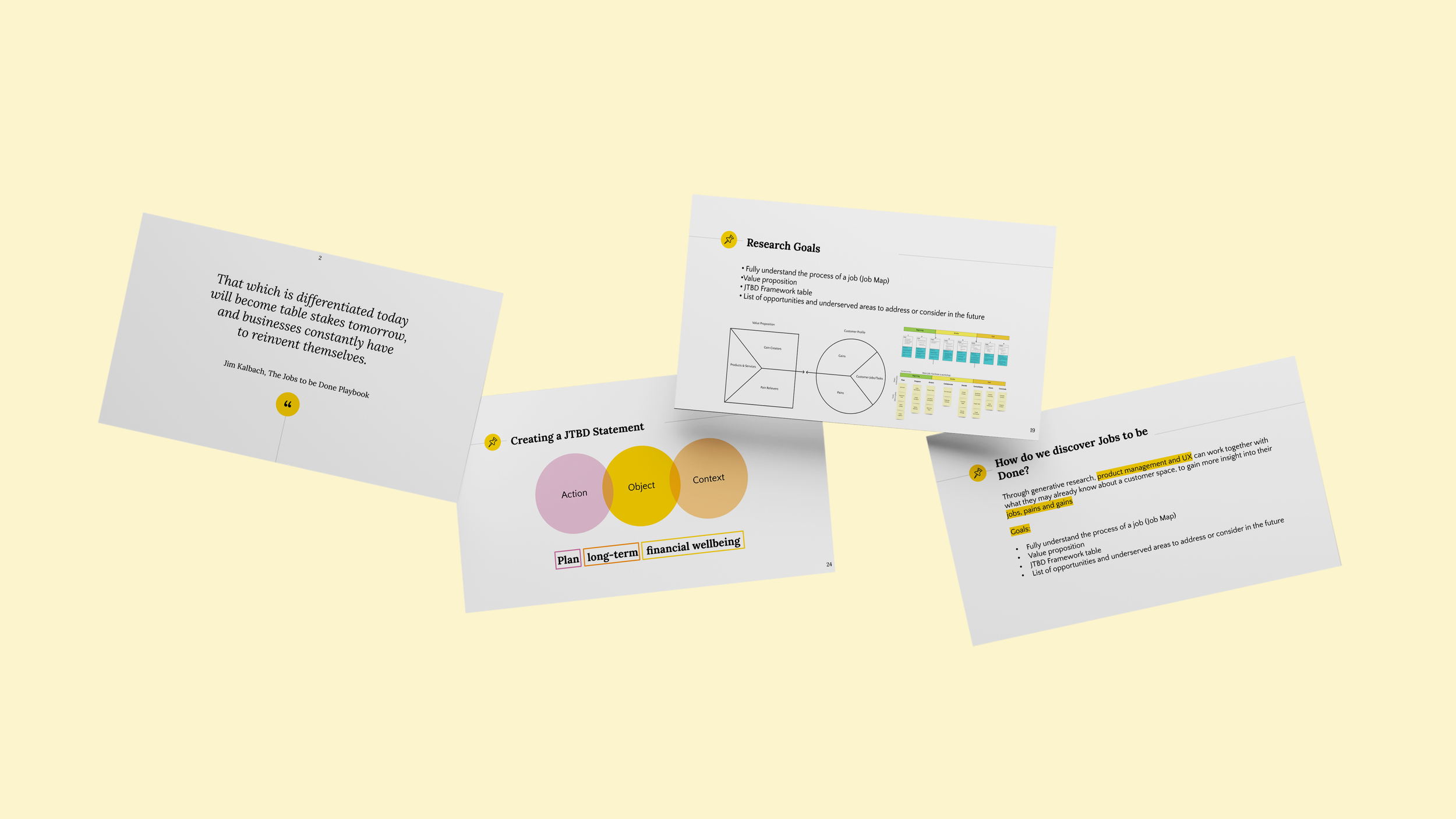 JTBD training presentation illustration