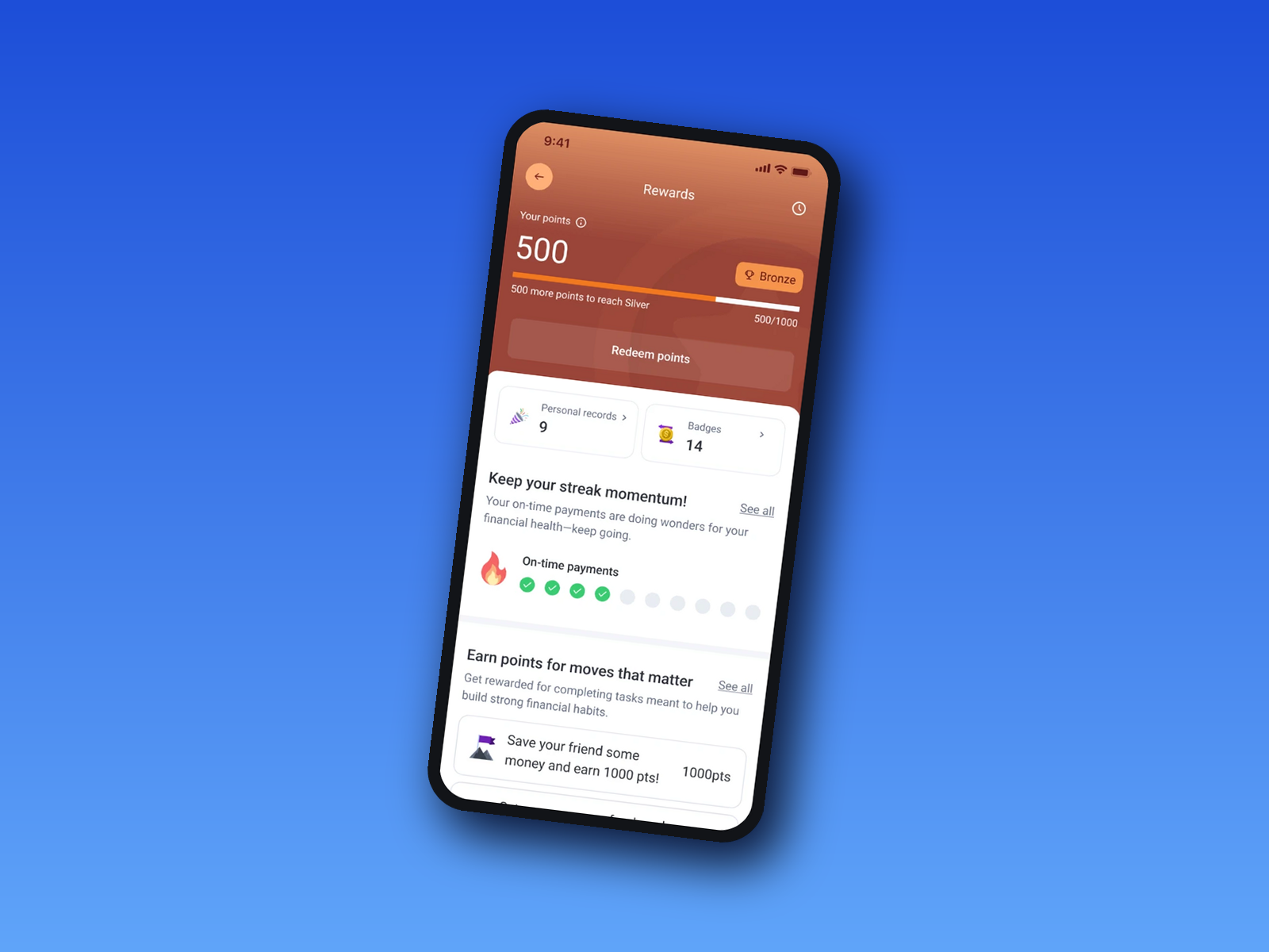Experian rewards experience on mobile