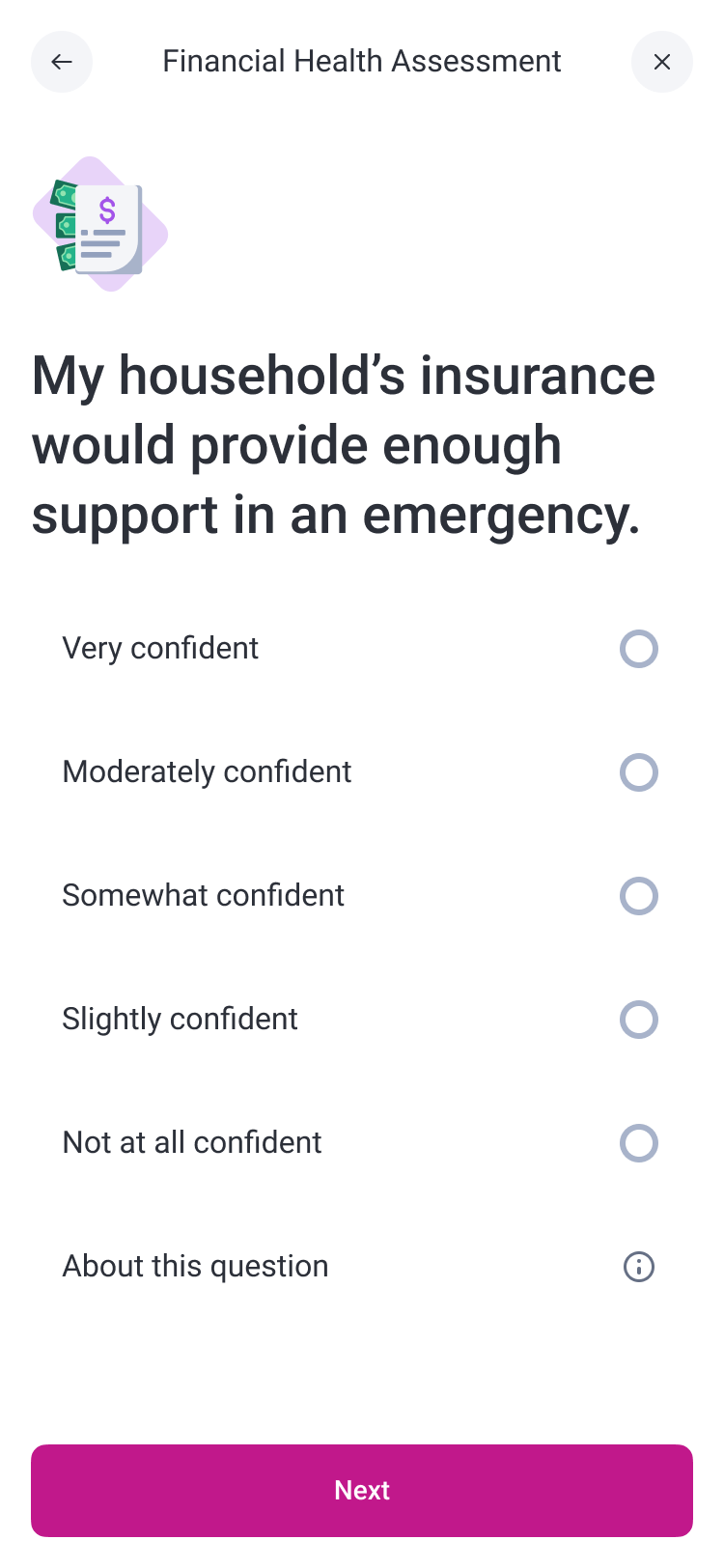 The financial health experience today